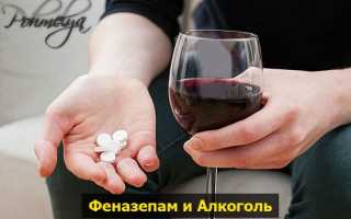 Не употребляйте феназепам и алкоголь
